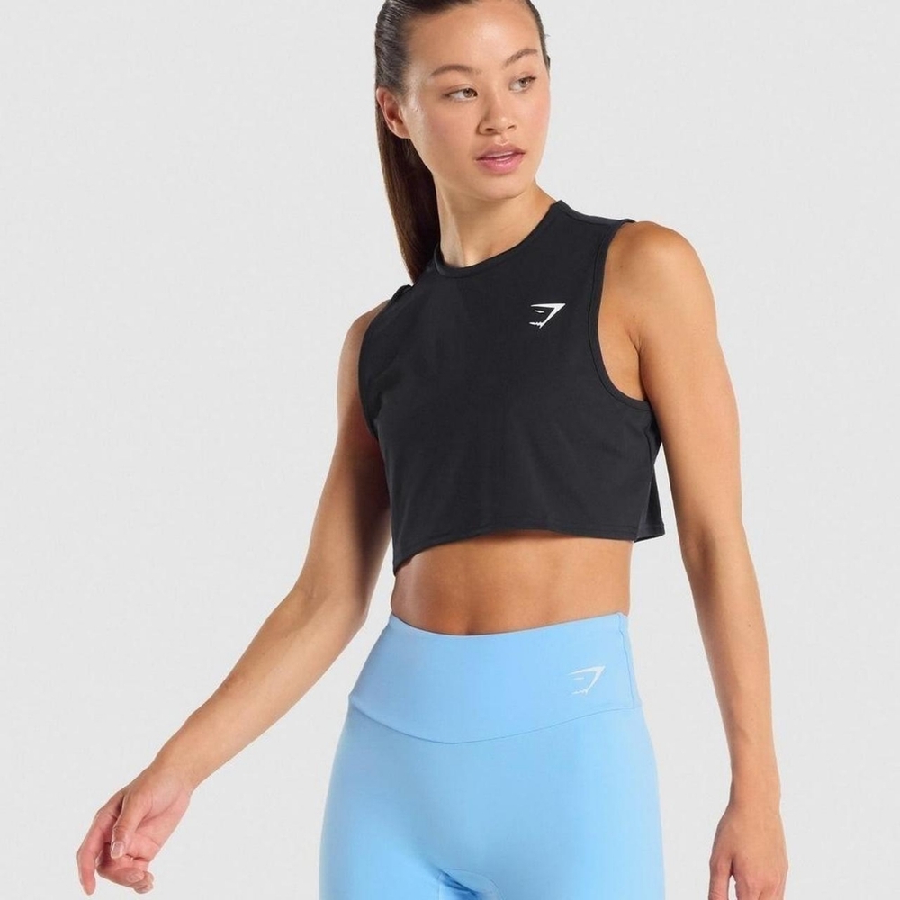 Gymshark Training Crop Tank Black